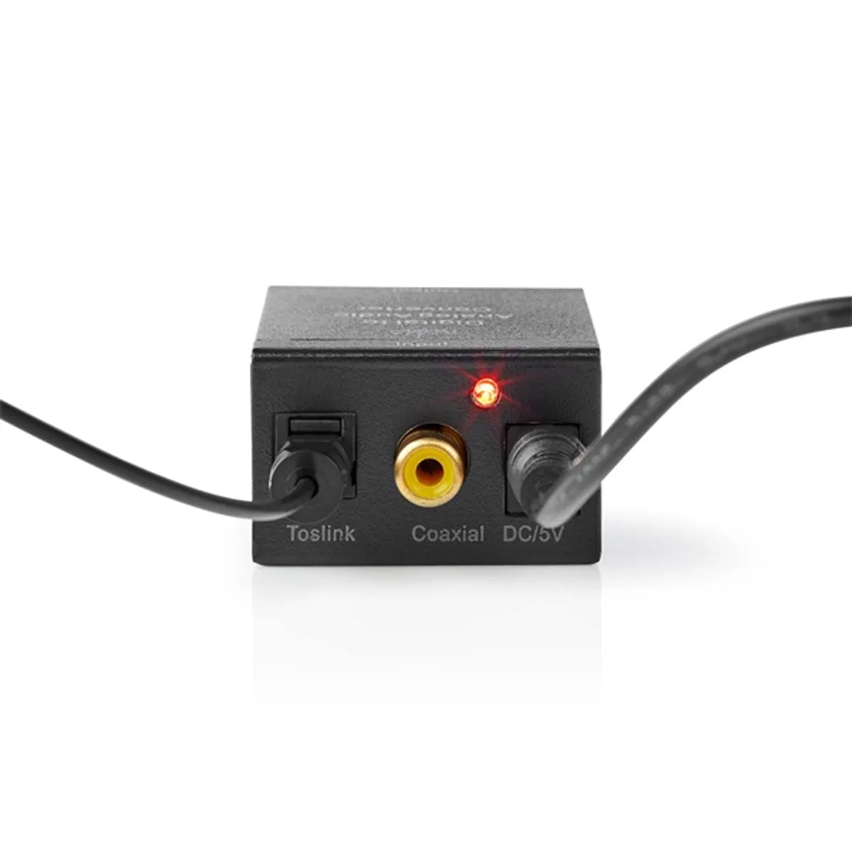 Nedis ACON2510BK digitális audiokonverter TosLink bemenet RCA digitális bemenet 3,5 mm kimenet 2x RCA kimenet integrált erősítő 24 bit 96 kHz #8