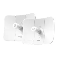 TP-LINK beam bridge 5 UR kit 5 GHz 867 Mbps MU-MIMO 2x2 IP65 15 km PoE In Gigabit Ethernet Passive PoE adapter included