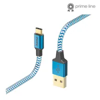 HAMA 00201558 Reflective USB Type-C kábel 1,5m USB 2.0 aranyozott dugasz árnyékolt kék #2
