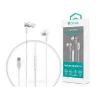 Devia ST108783 Smart Series M1 Metal In-Ear Type-C ezüst 10 mm hangszóró beépített mikrofon