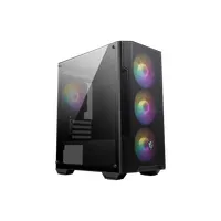 MSI PCC Mag forge M100A ház előlapi 2x USB 1x Mic 1x Spk 2x3,5 bővítőhely 4x120mm fekete