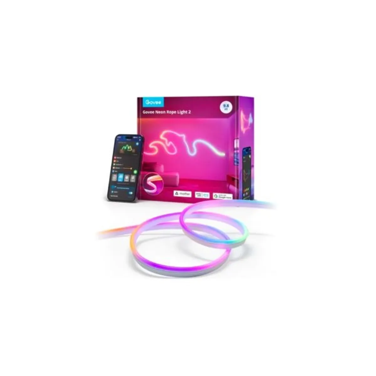 Govee GOVH61D3 neon led fénycső gen 2 3 méter rgbic Matter #1