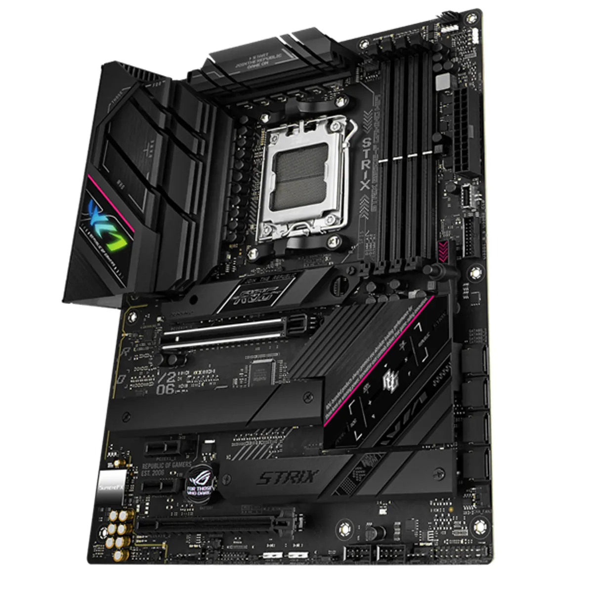 ASUS PCC ROG STRIX B650E-F GAMING WIFI alaplap DDR5 128 GB AM5 ATX 2x PCIe foglalat M.2 HDMI DisplayPort Thunderbolt WLAN LAN 2,5 Gbps SATA 4 Audio 7.1 HD #1