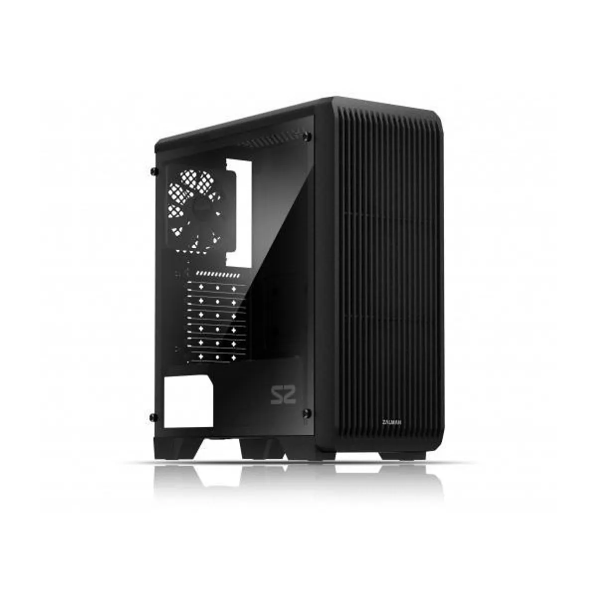 Zalman S2 középtorony ATX ablakos fekete táp nélküli #1