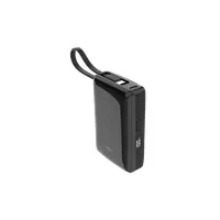 Silicon Power SP10KMAPBKCP101K CP10 powerbank 10000mAh beépített USB-C kábel LCD 20W PD fekete