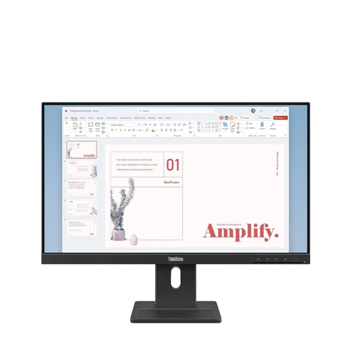 LENOVO-COM 64BAMAT1EU monitor 23.8" ips 1080p 100 hz 4 ms 250 lumen hdmi dp vga d-sub 100x100 vesa built-in psu hangszóró #1