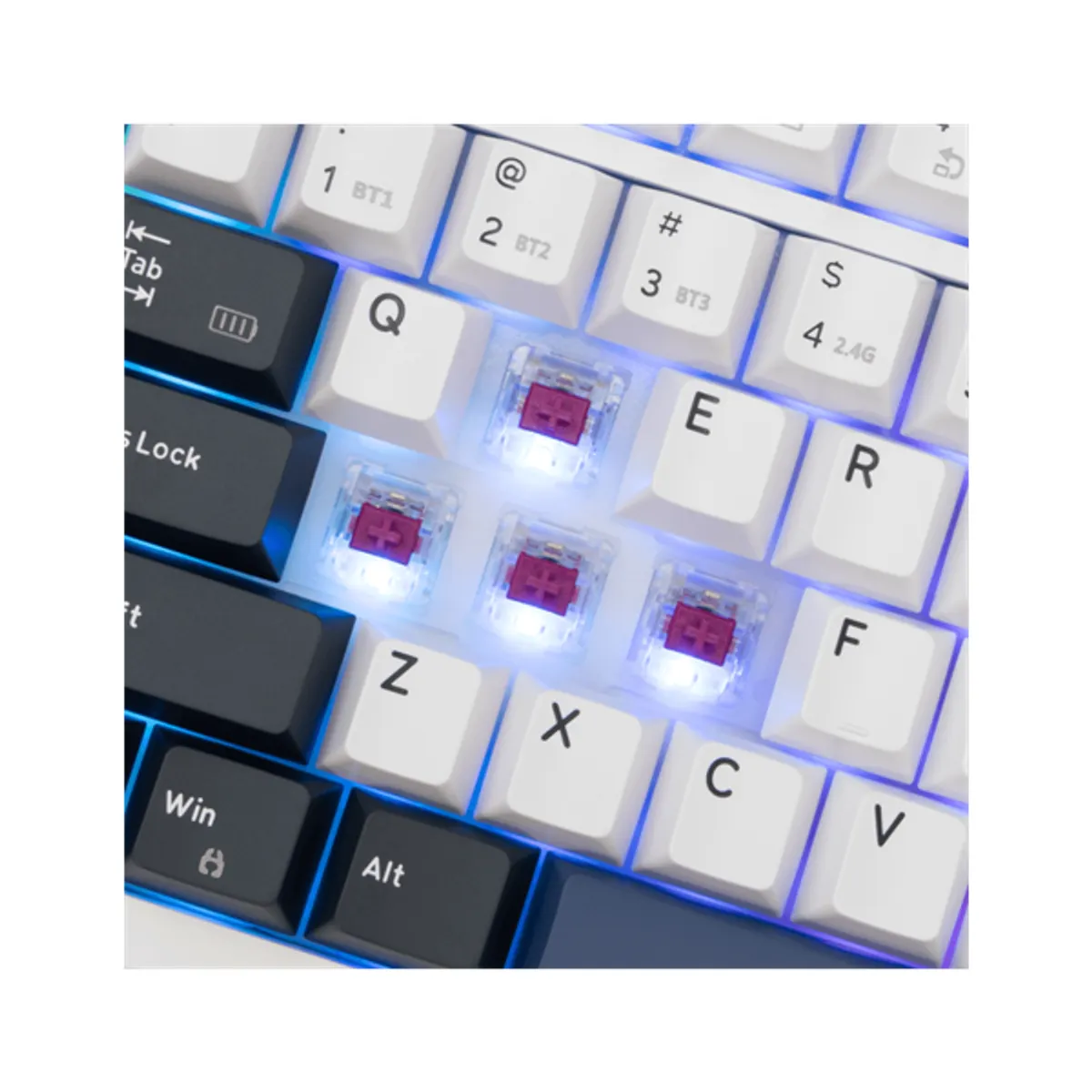 WHITESHARK WS-GK-007251-WR-US GK-007251-WR-US Vezeték nélküli mechanikus háttérvilágítás US kiosztás #5
