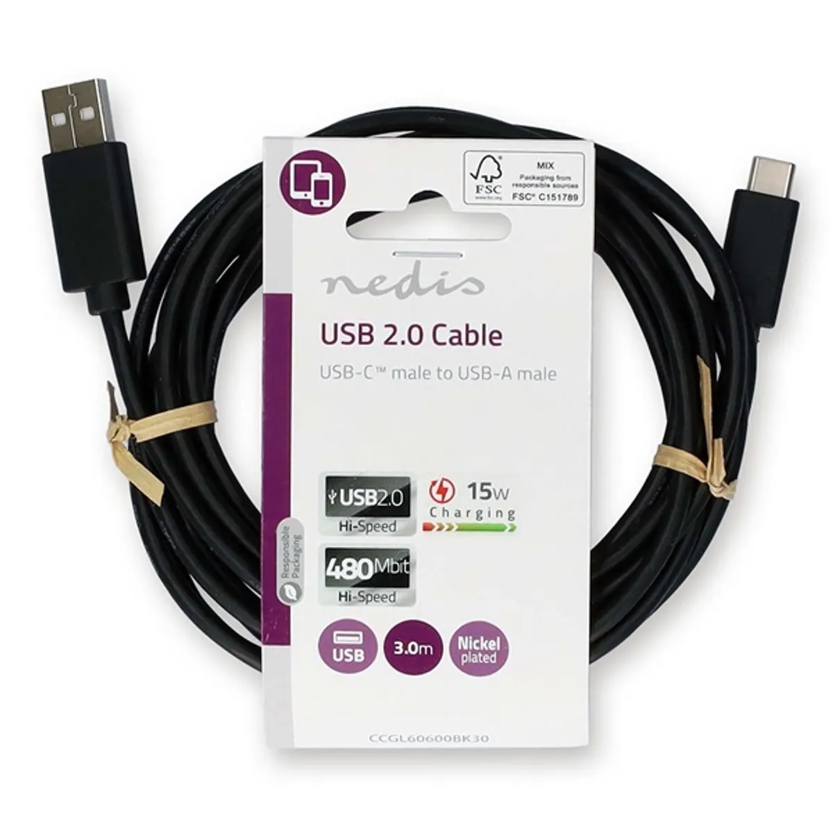 Nedis CCGL60600BK30 kábel #3