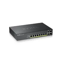 ZYXEL GS2220-10HP-EU0101F GS2220-10HP 8 RJ-45 portos GbE L2+ PoE kapcsoló 2x SFP uplink
