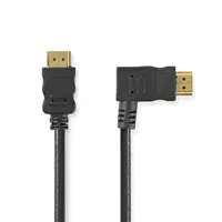 NEDIS CVGP34260BK15 HDMI kábel 1,5 m 4K@30Hz 10,2 Gbps Ethernet jobbra hajlított #2