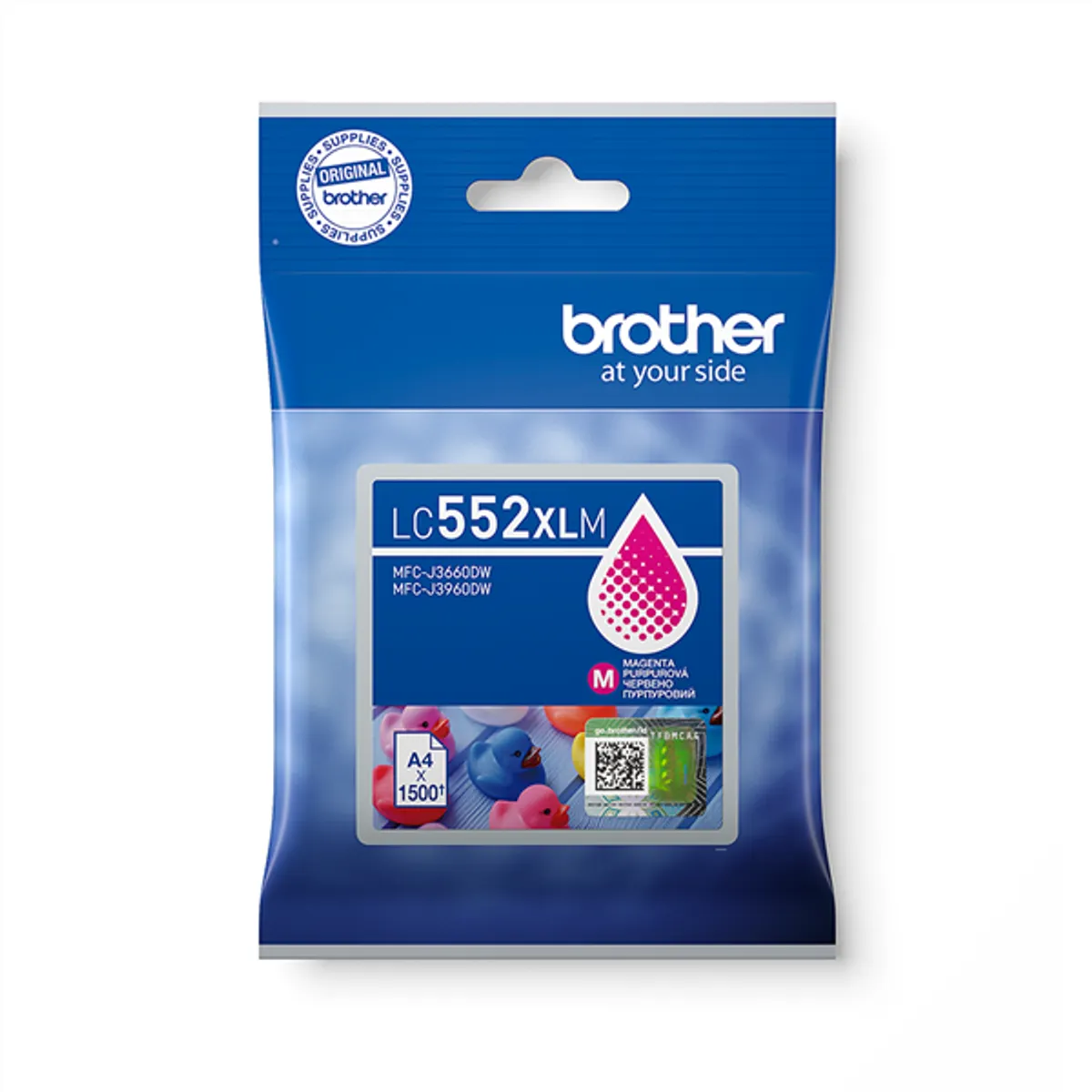 Brother LC552XLM tintapatron magenta pigment alapú 1500 oldal kompatibilis MFC-J3660DW MFC-J3960DW #1