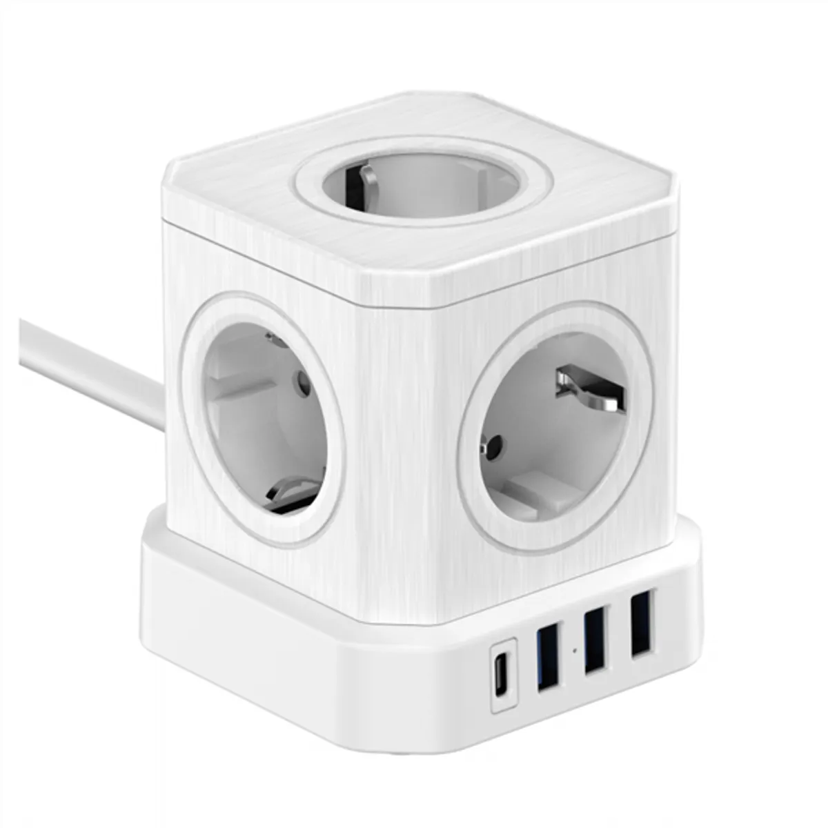 NEWELL NL4385 GaN Power Cube 9in1 5 AC 3 USB-A 1 USB-C 4000W 1.5m fehér #3