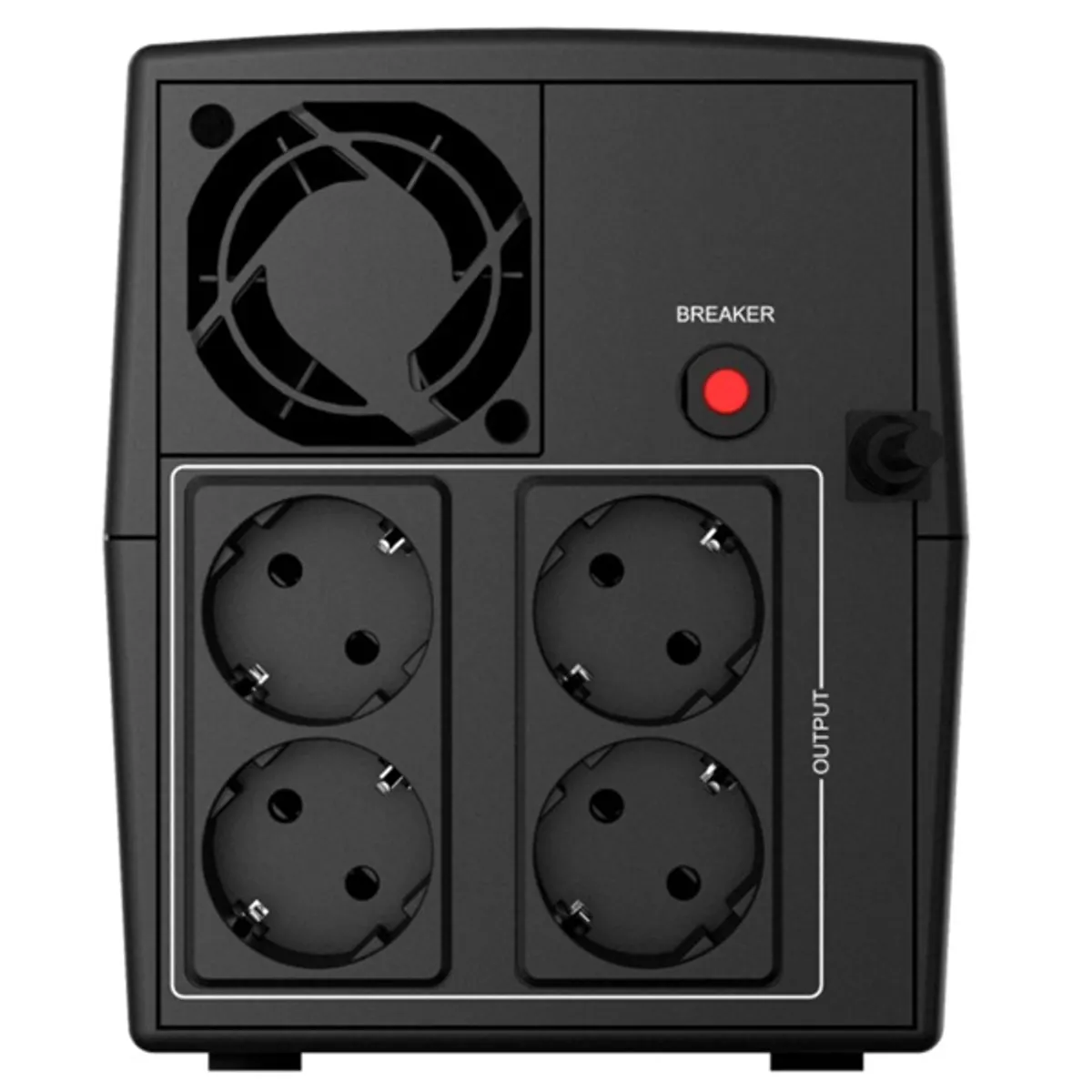 NJOY UPLI-LI150KE-CG01B Keen 1500VA 900W line-interaktív USB 4 schuko RJ11RJ45 vonalvédelem #2