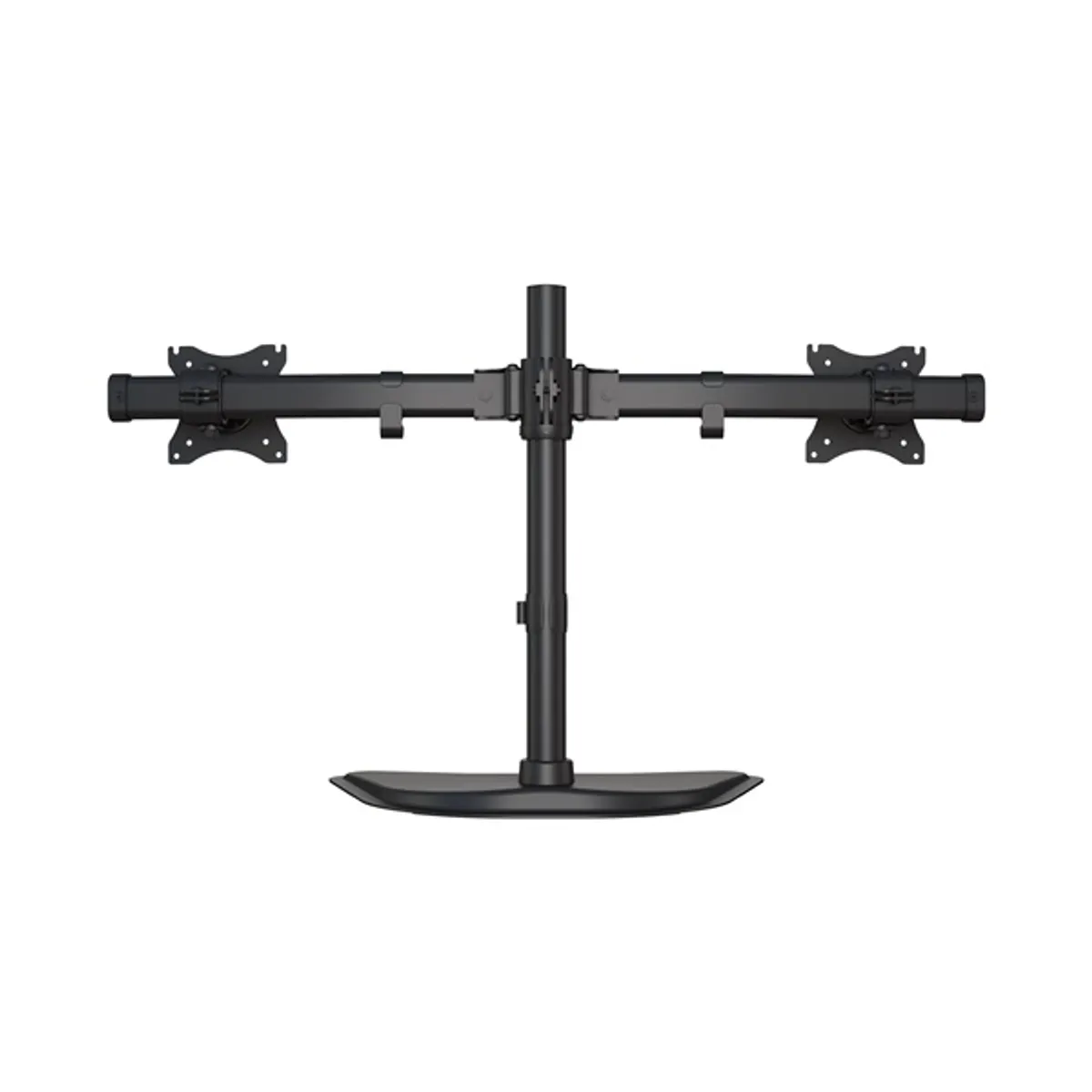 MULTIBRACKETS 7350073733330 M Deskstand Basic Dual 15-27" fekete 75x75 100x100 mm, 8 kg, magasság 100-450 mm, tilt 45 fok, forgó 360 fok #4