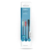 Nedis CAGB22160BK02 2x 3,5 mm férfi és 3,5 mm női sztereó Y-elosztó 0,20 m fekete #6