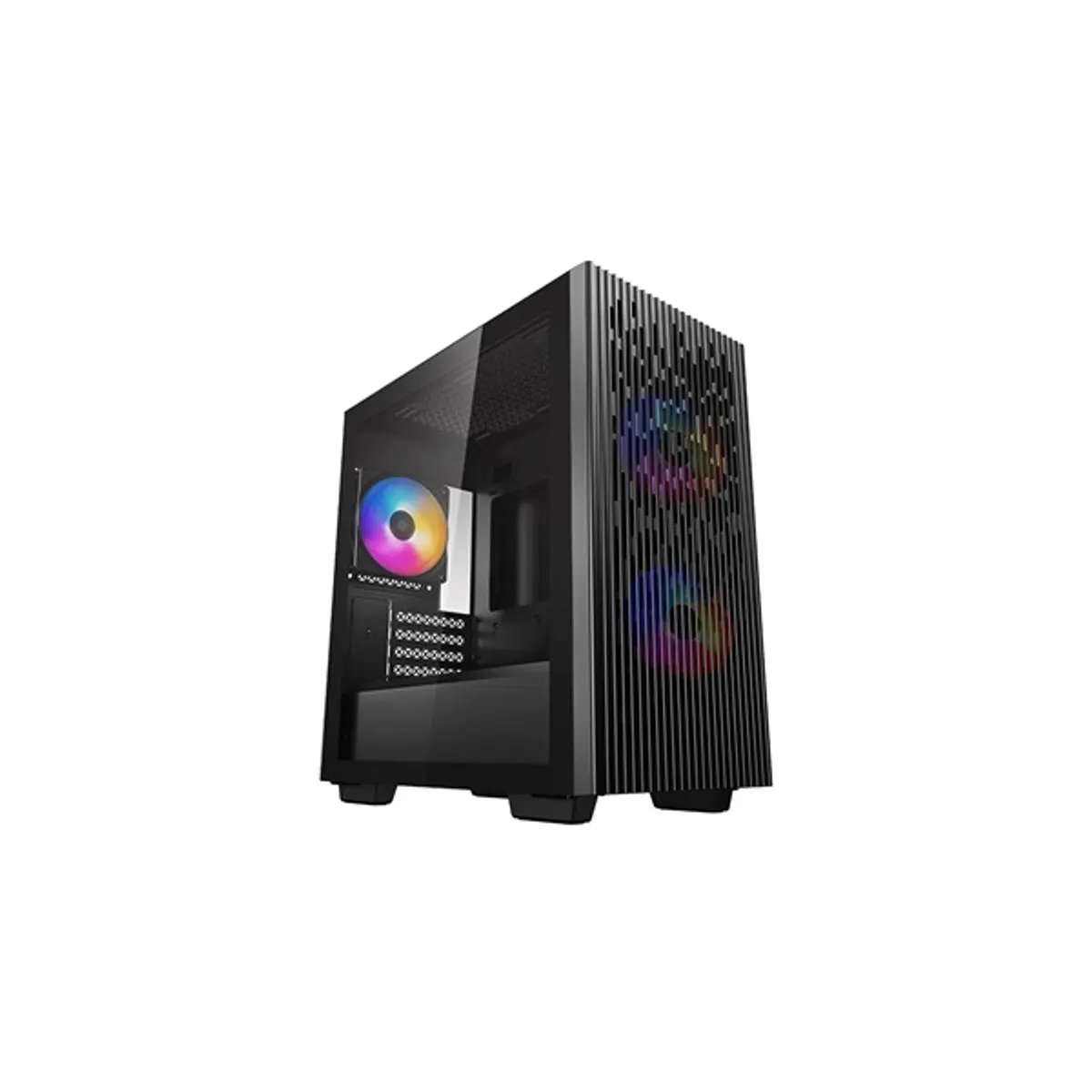 DEEPCOOL DP-MATX-MATREXX40-3FS MATREXX 40 3FS micro-ATX edzett üveg oldallap háromszínű LED ventilátorok #1