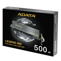 ADATA SLEG-860-500GCS Legend 860 500GB PCIe Gen4x4 NVMe 6000 és 5000 MB per s M.2 2280