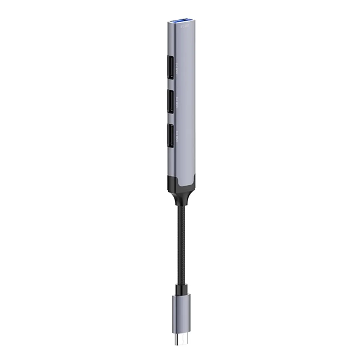 Colorway CW-HUB04 USB-C hub 4-port 1x USB 3.0, 3x USB 2.0 alumínium ötvözet sötétszürke 0,12 m #9