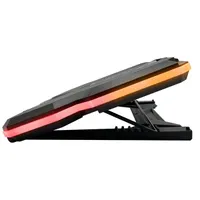 Froggiex FX-PC-P1-BL NitroCooling 5 ventilátor 12 RGB módok állítható dőlésszög telefontartó USB hub 17" notebook #3