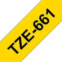 BROTHER TZE661 laminált szalag 36mm 8m sárga alapon fekete #1