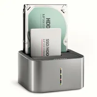 AXAGON ADSA-DC duál HDD és SSD dokkolóállomás USB-C 5Gbps, 2x SATA III 6Gbps, lemezklónozás #1