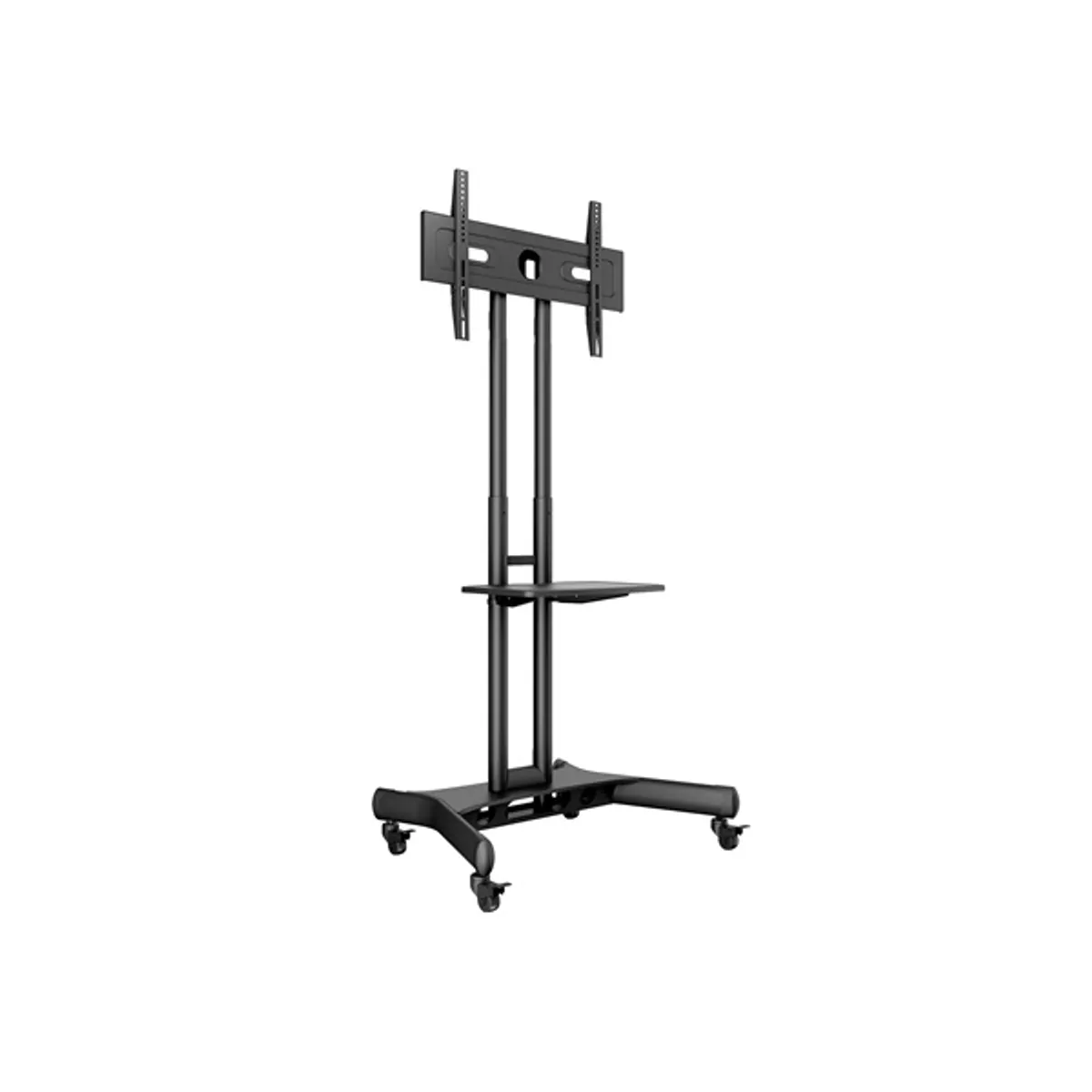 MULTIBRACKETS 7350073732319 M Public Floorstand Basic 150 32-60" max VESA 600x400 mm fekete 50 kg AV shelf és kamera tartó 4 db zárható kerék #8