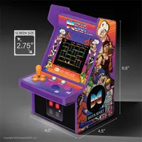 MY ARCADE DGUNL-4124 Data East 300 Micro Player 2.75" kijelző, kivehető joystick, beépített hangszóró és 3,5 mm-es fejhallgató-port, 4xAA vagy USB-C #8