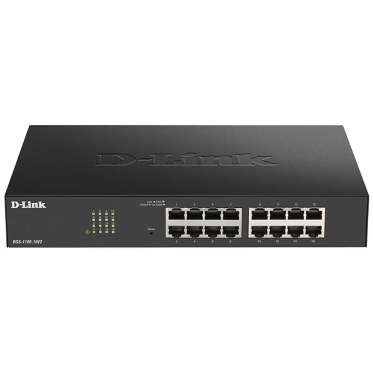 DLINK DGS-1100-16V2E DGS-1100-16V2 16-port 1Gb fiber Webmenedzselt fix portos PoE nélkül #1
