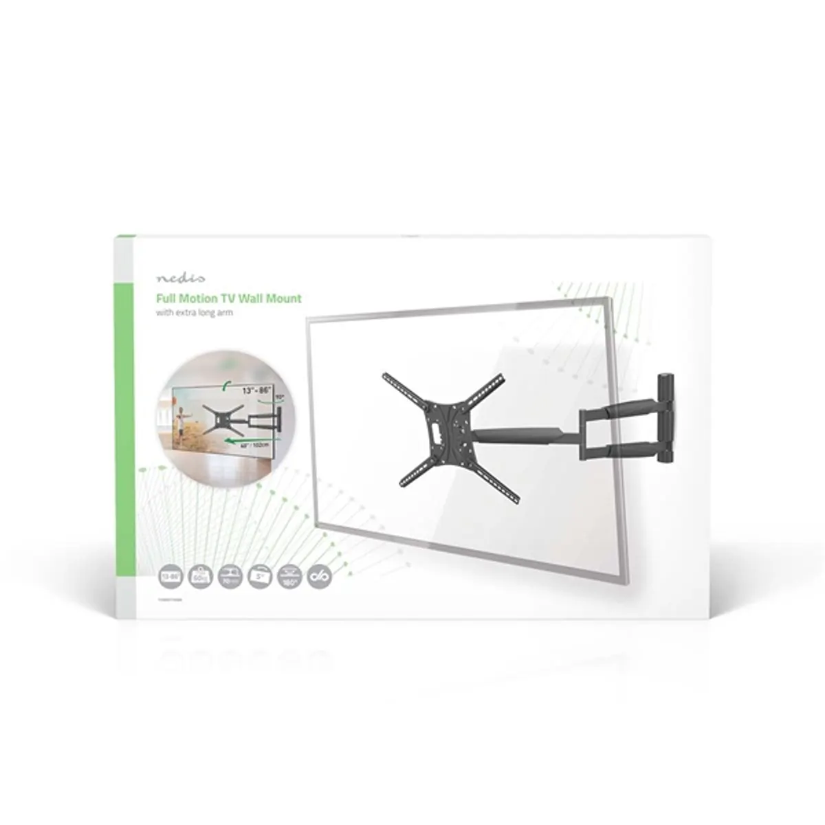 Nedis TVWM1790BK falikonzol fekete #7