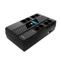 NJOY UPCSBLS680TTOAZ01B Token 800 vonali interaktív UPS 800 VA 480 W USB LCD 4x Schuko RJ45 védelem