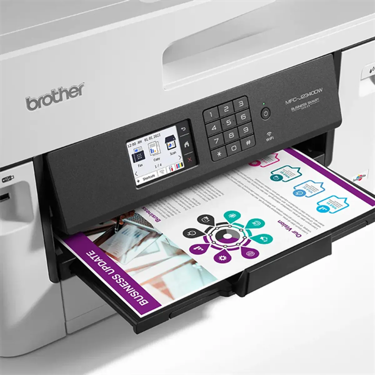 BROTHER MFCJ2340DWYJ1 MFC-J2340DW A3 28képperc színes tintasugaras ADF 50 USB LAN Wireless 6,8cm érintőképernyő #5