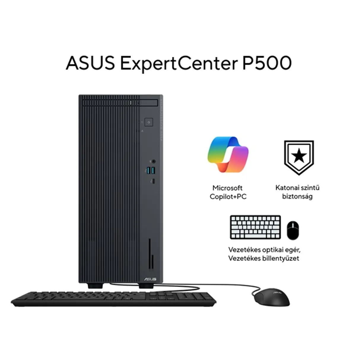 ASUS COM P500SV-13620H0010 ExpertCenter 16 GB DDR5-5600 i7-13620H 512 GB M.2 SSD HDMI 1.4 DisplayPort 802.11ax 7 USB Beépített kártyaolvasó SFF-álló #1