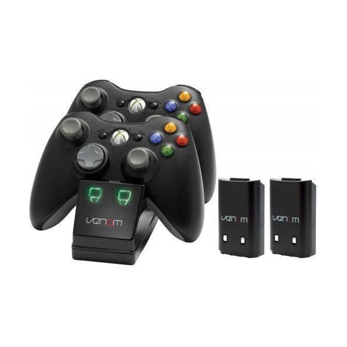 VENOM VS2891 Xbox 360 dupla töltőállomás 2db akkumulátor fekete #1