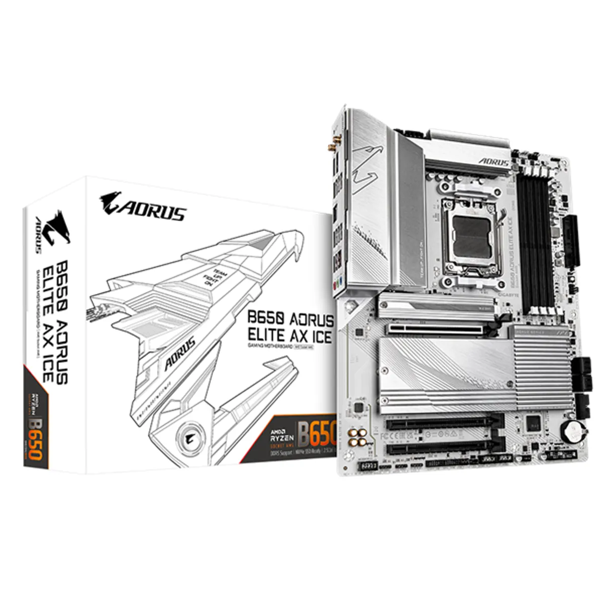 GIGABYTE B650 AORUS ELITE AX ICE am5 ddr5 3x M.2 2.5GbE wifi6e #1