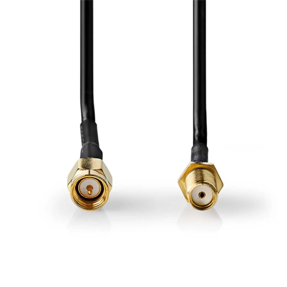Nedis CSGL02010BK50 SMA kábel SMA férfi SMA nő aranyozott 50 Ohm árnyékolt 5 m kerek PVC fekete #2