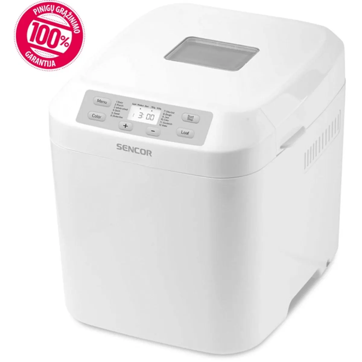SENCOR SBR 1040WH Kenyérsütő 500 W 10+2 programok 900 g lekvárfőző 13 órás időkapcsoló melegen tartás 60 percig #1