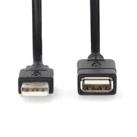NEDIS CCGL60010BK10 usb a-a hosszabbító kábel 1 m fekete usb 2.0 480 mbps