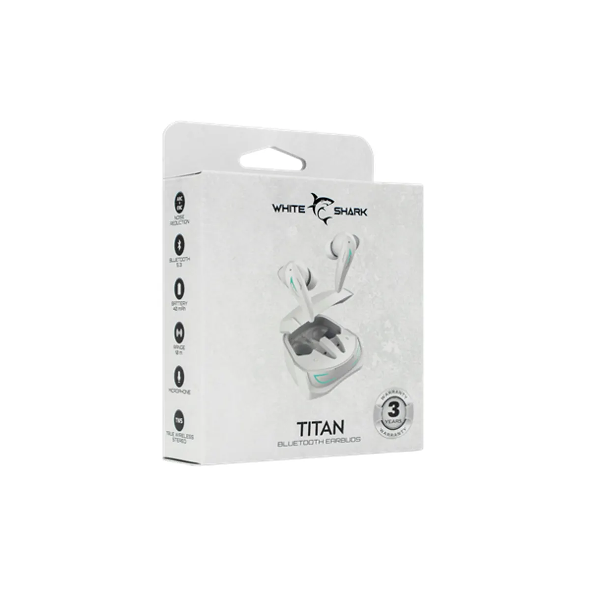 Whiteshark WS GEB-TWS96W GEB-TWS96W vezeték nélküli fehér mikrofonos sztereó USB-C töltésre #4