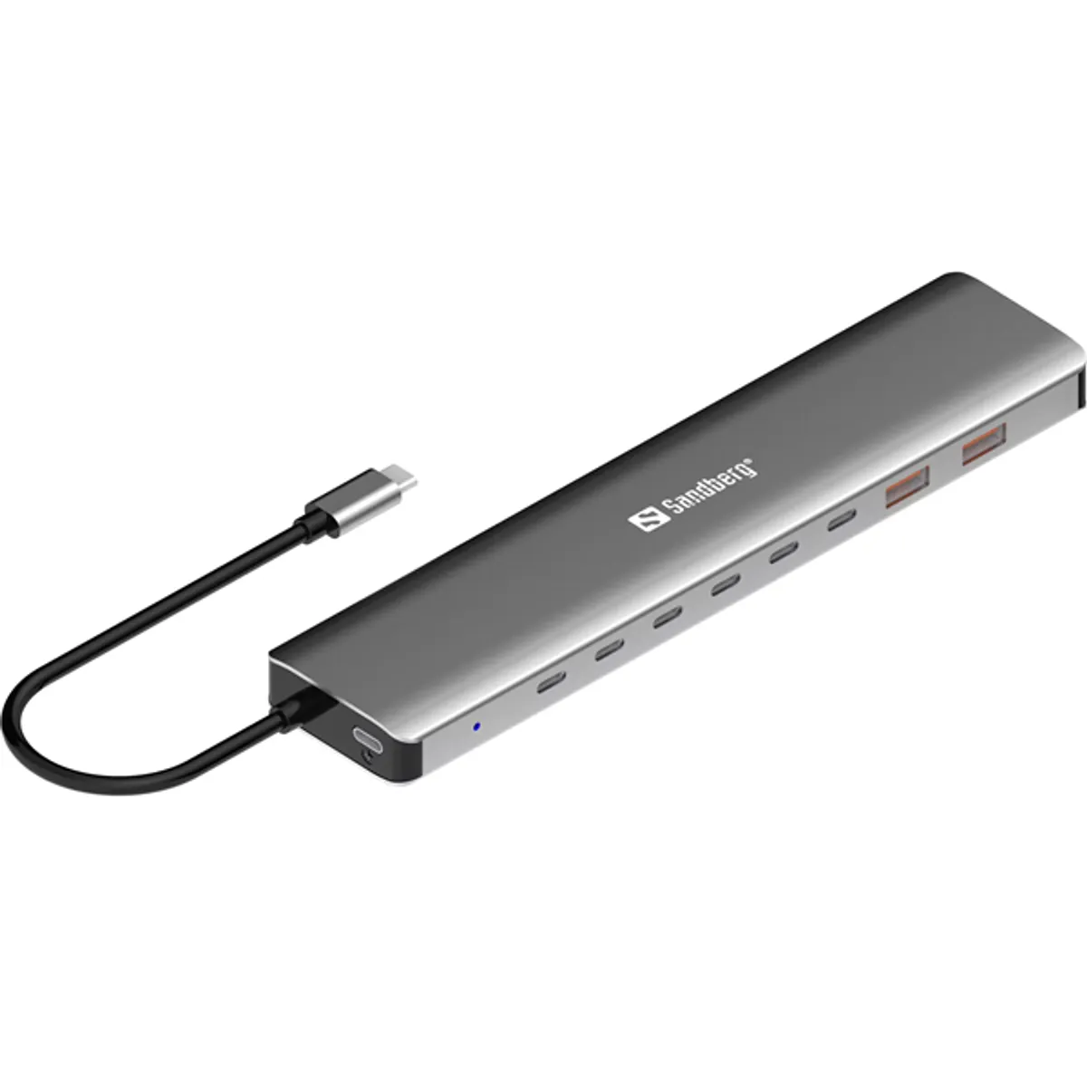 Sandberg 136-80 USB-C hub 8x USB-C és 2x USB-A 100W PD 10Gbps #1