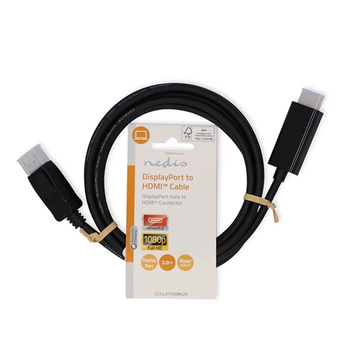 NEDIS CCGL37100BK20 kábel fekete #3
