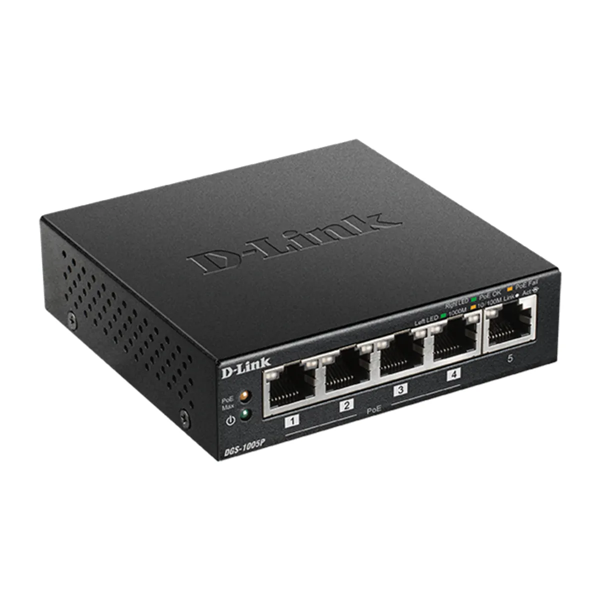 D-Link DGS-1005P-E 5-portos 1Gb fibre Layer-2 kapcsoló #1