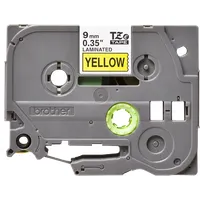 BROTHER TZE621 TZe-621 laminált szalag 9 mm x 8 m sárga alapon fekete #3