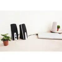 Trust 16697 MiLa 2.0 Speaker Set 5W RMS USB táplálású előlapi fejhallgató-csatlakozó 3,5 mm jack fekete-ezüst #4